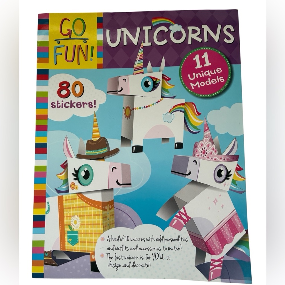 🎉6/$20 UNICORN MODEL ACTIVITY BOOK KIDS CRAFT